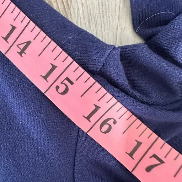 Stretch is Comfort Leggings Womens Medium Blue Capri Pocket High Rise Athleisure - Picture 7 of 8